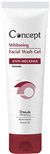 Conncept Whitening Facial Wash Gel 100ml คอนเซ็ป ไวท์เทนนิ่ง เฟเชี่ยล วอช เจล